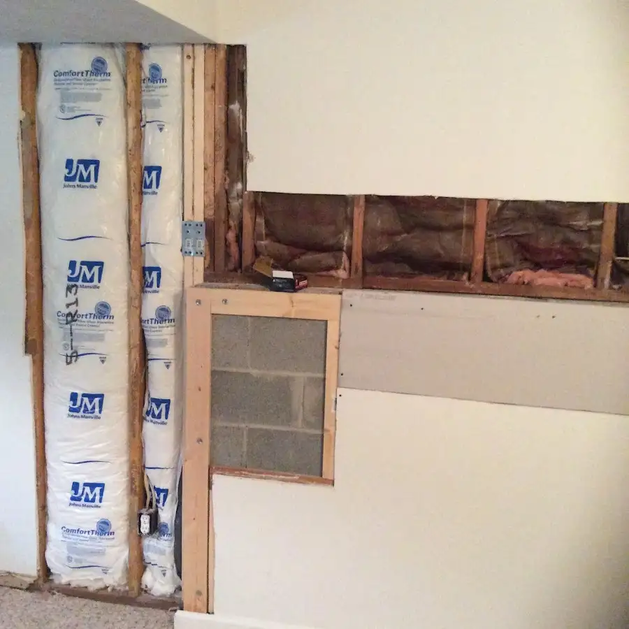 Wall insulation replacement during Odor Removal & Deodorization in Elmwood